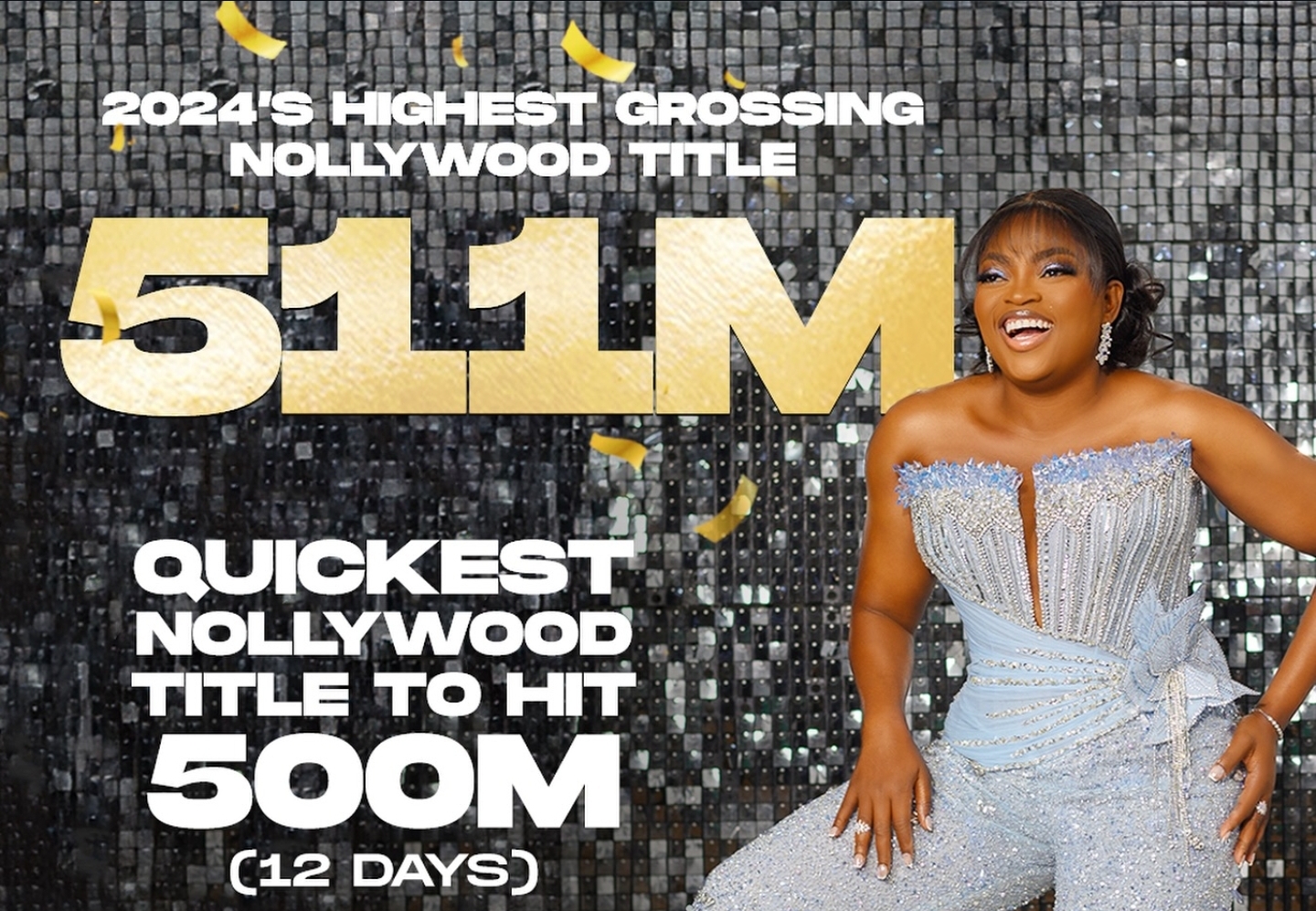 Funke Akindele Clinches Top 4 Spot in Nollywood's Highest-Grossing Movies of All Time